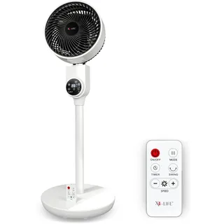 X4-LIFE Pinguin DX 28 cm Standventilator Weiß