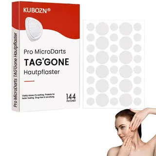 KUBOZN Pro MicroDarts TAG'Gone Hautpflaster Professionelles KUBOTAN Pro Micro Darts patches MildeAkne-Beseitigung, KUBOTAN Hautpflaster, MicroDarts TAG'Gone Patch fur alle Hauttypen (1 Pack)