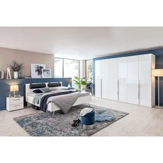 rauch ORANGE Schlafzimmer-Set Montclar-Extra 4tlg. Dekor Weiß / Hochglanz