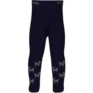 EWERS Baby- und Kinderstrumpfhose für Mädchen Pomotiv Reh Glitzer, Made in Europe, Strumpfhose Baumwolle - 74