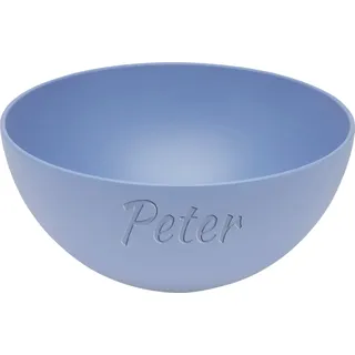 Magu Personalisierte Müslischüssel Gravur 16cm mit Namen Biopolymer | Osternest Bio Kunststoff 100% Erdölfrei Schüssel - Individuelle Namensgravur 134062 Wasserblau