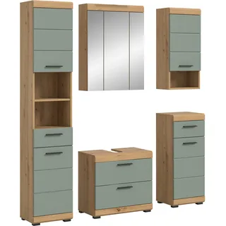INOSIGN »Siena, 5 teilig, bestehend aus:«, (Set, 5 St., TOPSELLER!), Hochschrank, WBU, Spiegelschrank, Unterschrank, Hängeschrank