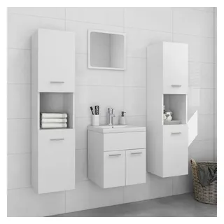 vidaXL Badmöbel-Set 2-tlg. Weiß