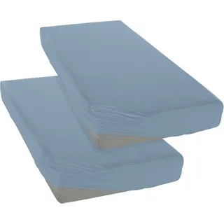 90 x 200 cm taubenblau 2 St.