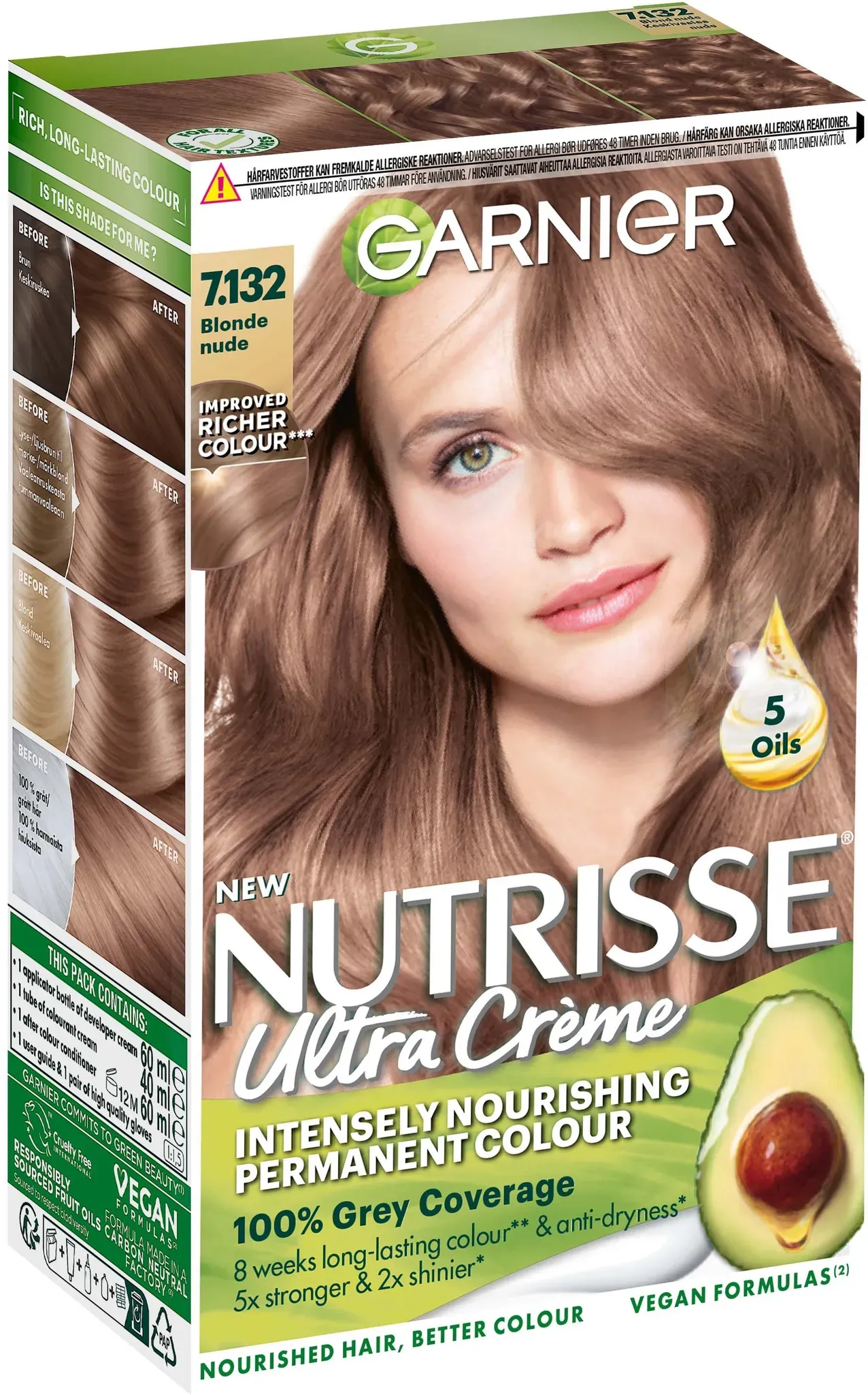 Garnier Nutrisse Ultra Créme Permanent Color 7.132 Blonde Nude