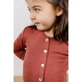 Engel - Woll-Cardigan KIDS mit Seide in kupfer, Gr.104
