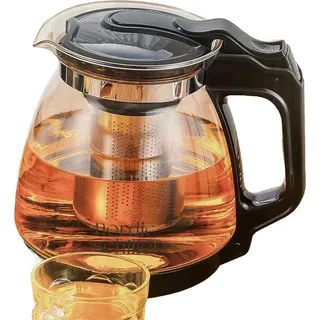 nordic schiller Teekanne Glas mit Edelstahl (1700ml)
