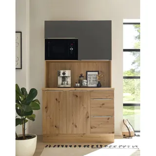 Respekta Marleen Küchen Buffet 120 cm grau