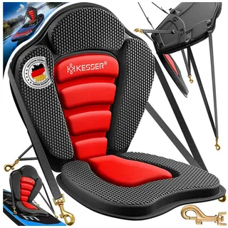Kesser KESSER® Kajak-Sitz für SUP Board Stand Up Paddle Surfboard Sitz SUP Paddling Paddelboards Gepolsterte Sitz 32x38cm, Rückenlehne 51x45cm schnell und einfach montiert