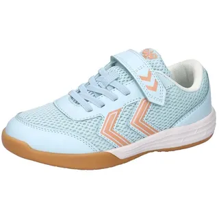 hummel Kinder Hallenschuhe Multiplay Flex VC JR 224853 weiß|blau|orange 33 (UK 1)