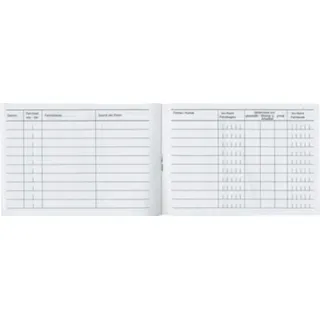 Toppoint Fahrtenbuch 10 Fahrtenbücher DIN A6 Weiß