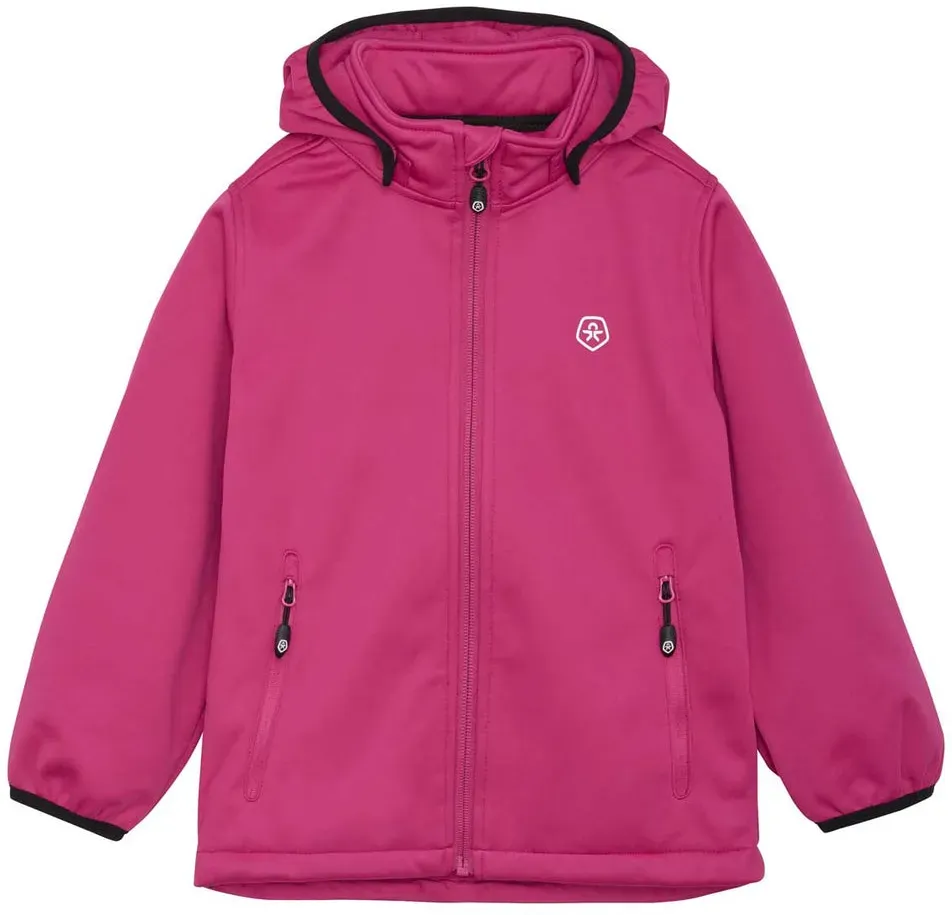 ColorKids Softshell Fleece Jacke Kinder - pink-535 / 140