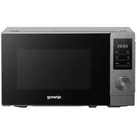 Gorenje MO20E1T4 Mikrowelle, 20L, 700 W, AquaClean, Auftaufunktion, 5 Leistungsstufen, mechanische Drehsteuerung, schwarz mit Grau