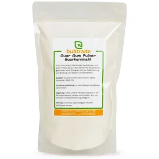 buXtrade Guar Gum Guarkernmehl 1 kg Pulver