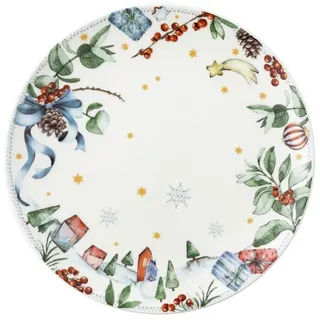 Hutschenreuther Weihnachten Sammelserie Weihnachtslieder 2025 "Alle Jahre wieder" Teller flach 22 cm
