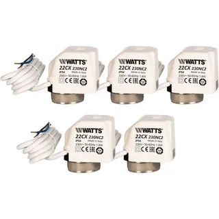 Watts Stellantrieb Fußbodenheizung 230 V NC 22CX 5 Stück