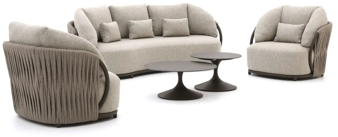 SUNS Vivaro/Nova Sessel-Sofa Lounge-Set 5-teilig
