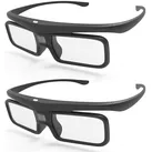 AWOL Vision DLP Link 3D Glasses 2-Pack (Diverse), Beamer Zubehör, Schwarz