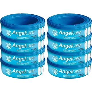 Angelcare 8er-Pack Original Nachfüllkassetten für Angelcare Windeleimer Comfort Plus