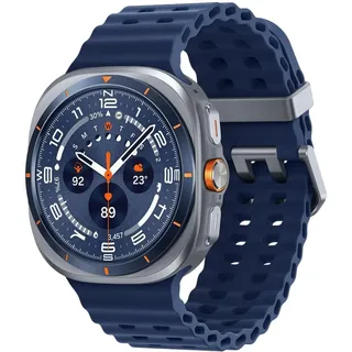 LTE 47 mm Titanium Blue Marine Band Blue