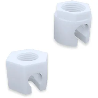 2 Ersatzmutter für Sodastream Kompatibel mit Jet, Spirit, Easy, Crystal, Terra, Duo 1.0 & 2.0 - Zubehör, Leckagen, Wassersprudler, Sprudelwasser Maschine, Reparatur, CO2-Schlauchanschluss Stück Nut