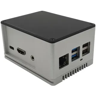Radxa RockPi_GH_PROHP_SV SBC-Gehäuse Passend für (Entwicklungskits): Rock Pi Silber