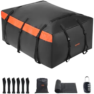 Vevor Autodachgepäckträgertasche Dachtasche 23 Kubikfuß 840D PVC Dachbox