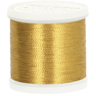 Madeira Metallic Brilliant Nr.40 Stickerei Gewinde, 200 Meter Länge, Gold7, 220 Yard