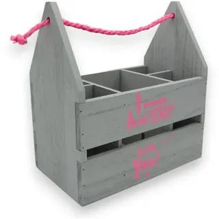 UNUS Flaschenträger I wanna have sekt with you in Grau | Gr.: onesize