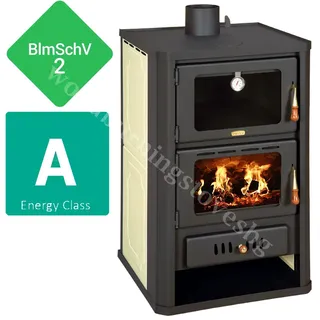 Wasserführender Küchenofen Backofen Prity FG W15  BImSchV2 14.4+5,4kw