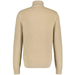 Lerros Strickpullover mit Reißverschlusskragen" für Herren, in Übergrößen - Tender beige melange), - 5XL,