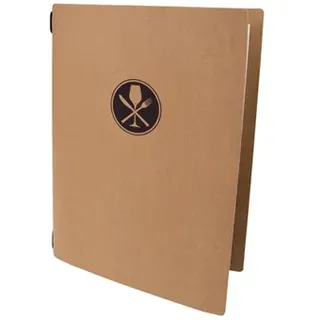 DECOR SERVICE Speisekarte "ECO" natur, A4, 1 Stk.