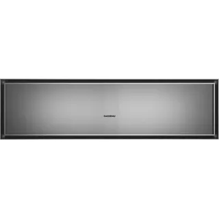 Gaggenau GW483120 - Serie Expressive Wärmeschublade, 5 Jahre Garantie, Edelstahl hinter Rauchglas, 76 x 21 cm