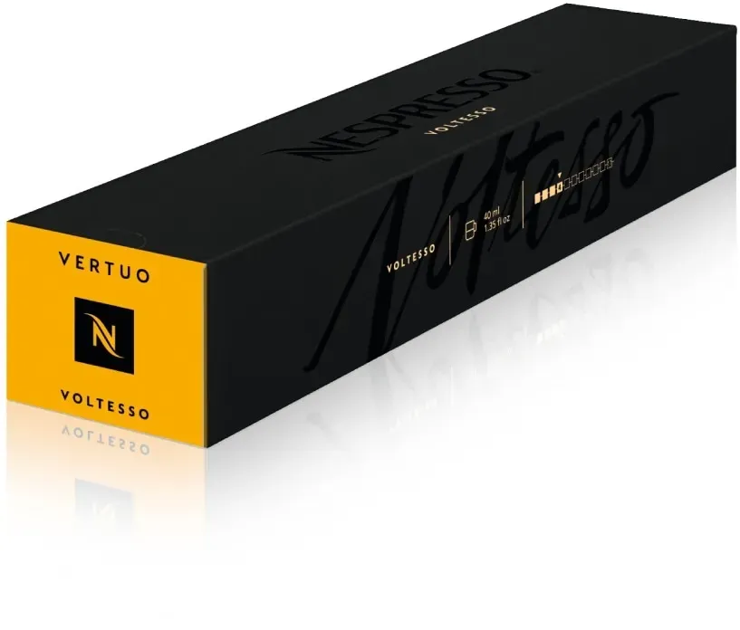 Nespresso Voltesso Vertuo Line 10 Espresso Kaffeekapseln Gelb 40 ml Leicht & süß