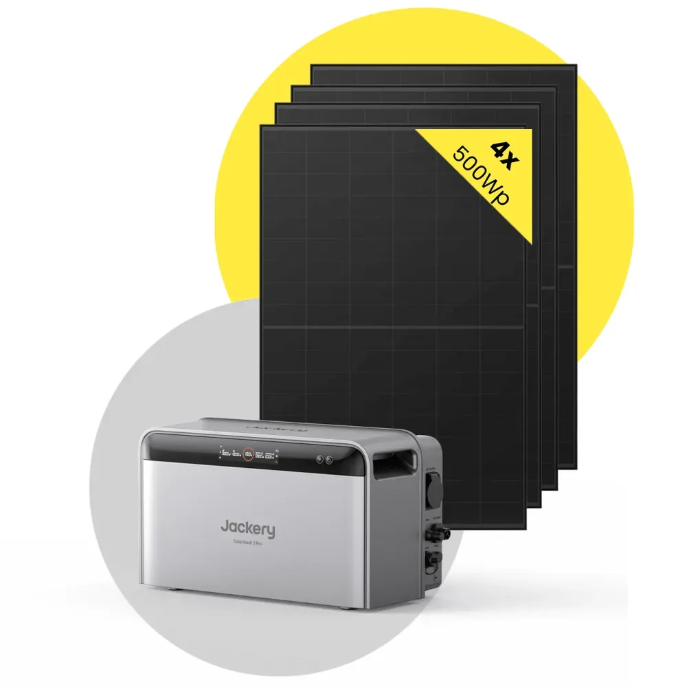 Sicatron 2000 Watt Balkonkraftwerk - 4x 500W Bifazial - Jackery Solar Vault 3 Pro