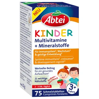 Abtei Kinder Multivit.+ + Mineralstoffe Schmelztabletten