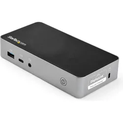 StarTech DK30CHHPDEU (USB-A, USB-C, 4 Ports), Dockingstation + USB Hub, Schwarz, Silber