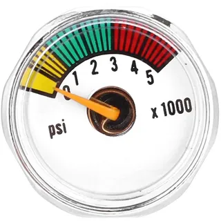 Jadeshay Druck Guague-1 / 8NPT Micro Mini Gauge Manometer for Paintball PCP Luftgewehr 5000psi / 3000psi (Größe : 5000psi 1/8NPT)