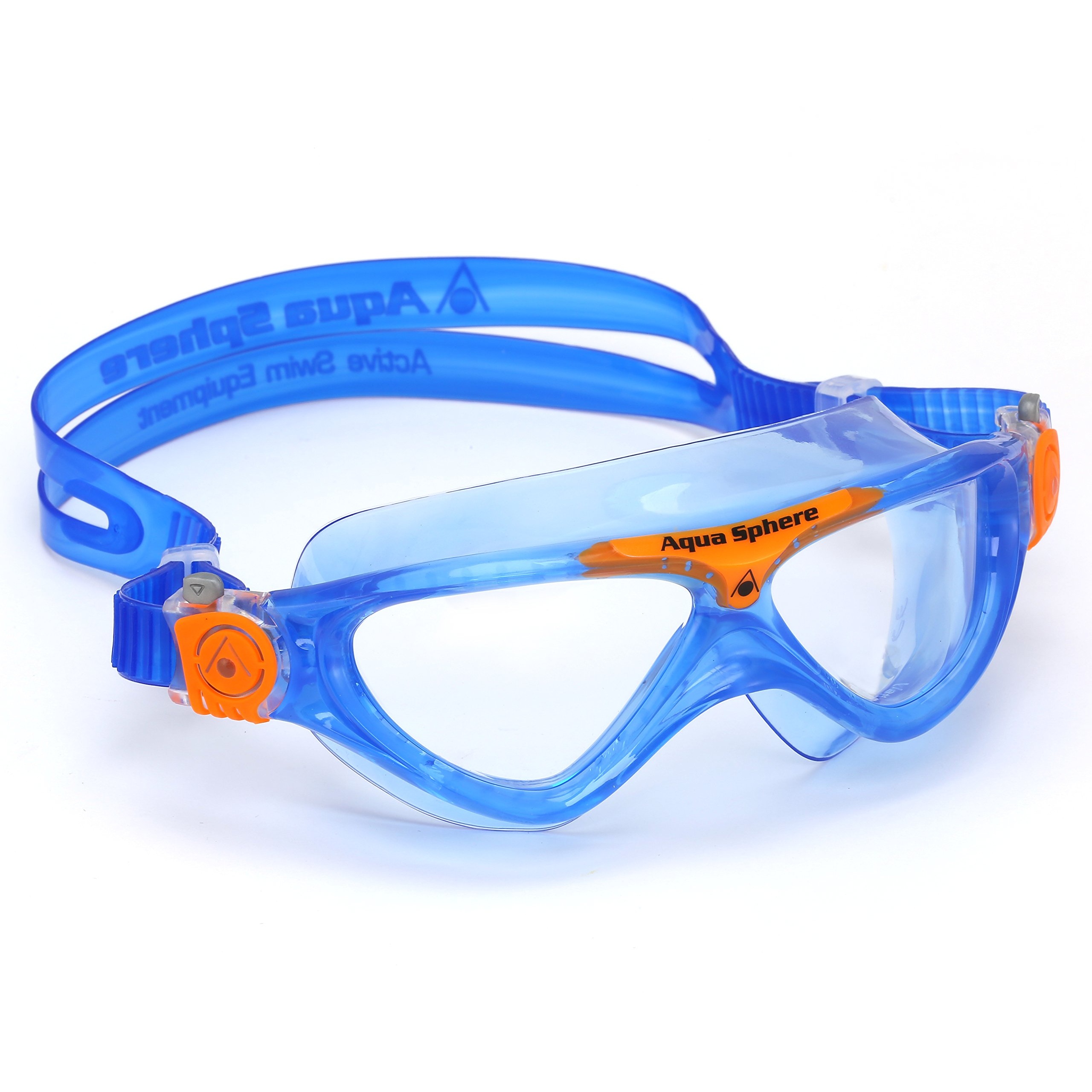 Bild Vista Junior Schwimmen Maske/Brille Blau & Orange - Klare Linse