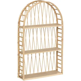 Atmosphera Wandregal Wandablage Hängeregal Dekoregal Bücherregal Bambus beige 45x11x74cm