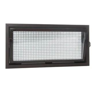 ACO Severin Ahlmann GmbH & Co. KG Kellerfenster Einfachglas ESG Kippfenster braun 90x60cm + Schutzgitter, wärmeisolierend, inkl. Mäuseschutz, einfache Montage braun