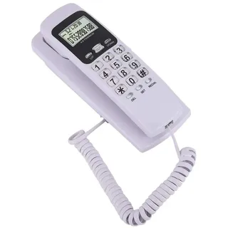 Wandmontiertes Telefon, Telefon mit Schnur Anruferkennung Festnetztelefon für das Home Office des Hotels mit Unterstützung für DTMF/FSK für Hintergrundbeleuchtung der