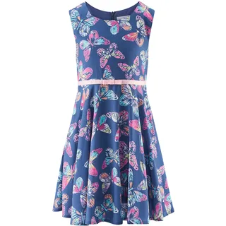 happy girls by Eisend Kleid aus Viskose. mit rückseitigem Reißverschluss, blau 116