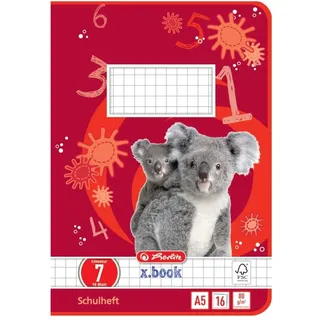 Herlitz Schulheft x.book Lineatur 7 kariert