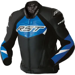 RST Tractech Evo D3O Lederjacke Blau/Schwarz/Weiß XL