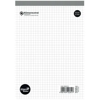 Ursus Basic Notizblock - A5, 48 Blatt, 60 g/qm, kariert
