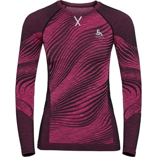 Odlo Blackcomb ECO Damen Funktiosshirt lang fuchsia - space dye, L