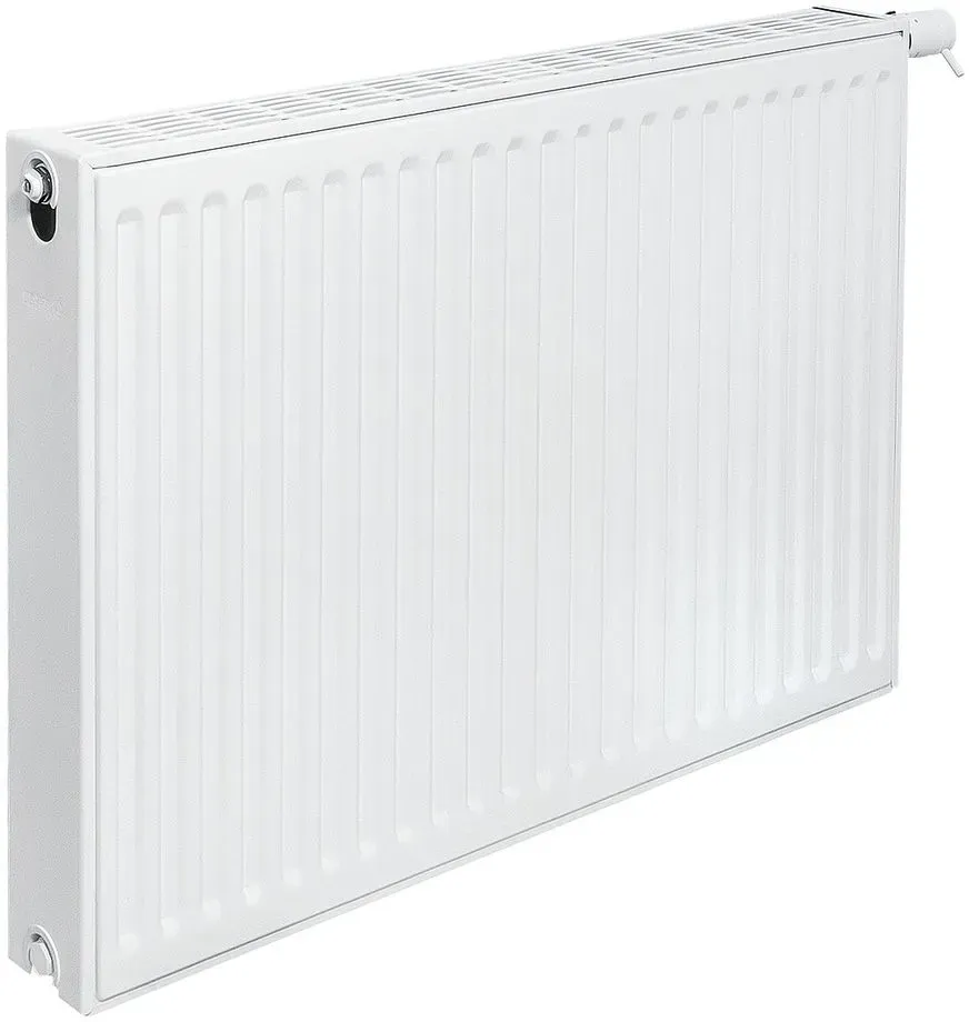 Brötje Ventil-Flachheizkörper EuroProfil Excellent Typ 22 E 500x102x800mm, profilierte Front, Weiß, rechts, 733W bei 70/40/20 089647