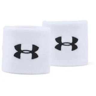 Under Armour Performance Wristband, 2er-Pack schweißableitendes Fitnessband, flexibles Schweißband mit Logo