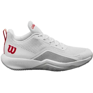 Wilson Rush Pro Lite Tennisschuh, Herren, Gr. 43 1/3, Weiß/Blau/Rot (White/Pearl Blue/Wilson Red)